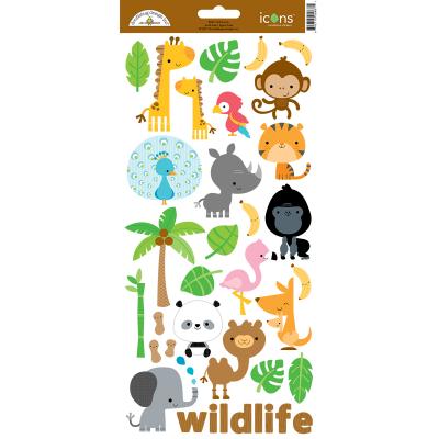 Doodlebug At the Zoo - Icons Sticker 1